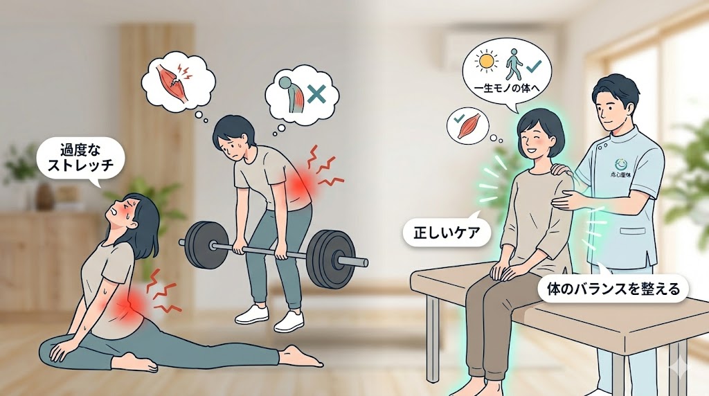 間違ったストレッチ